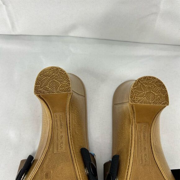 OneSole Women's Floral Print Slide Wedge Sandals Comfortable  Slip-On Sz 8 - Picture 4 of 6